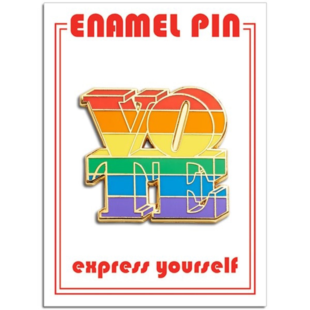 The Found, Enamel Pin, Gifts, Women, Vote, Rainbow, 453047